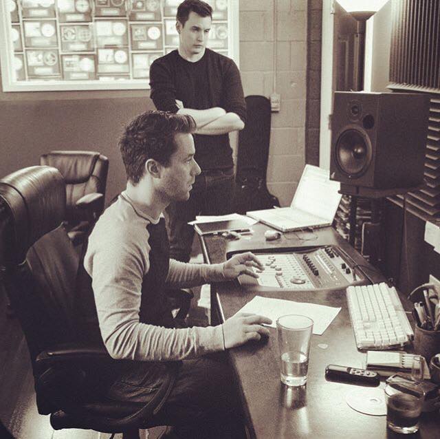 Jeffery Allen listens to play back as we are working on production